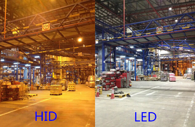 Наглядная разница яркости HID и LED ламп